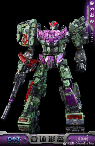 【Pre-Order】Dream Star Toys  DST02-007 DST02007 ( Prowl Combiner Mode, Constructicon, Devastator Combiner) DreamStarToys Metallic Version 24.5 cm / 9.6"