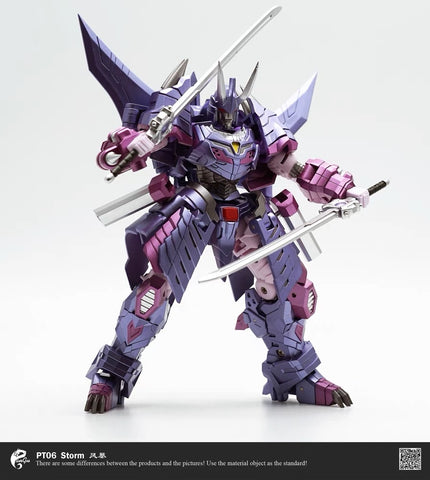 Pangu Toys PT-06 PT06 Flame Blave Storm (Modified Iron Factory EX48 Hannyamaru, Samurai Cyclonus) 15cm / 5.9"