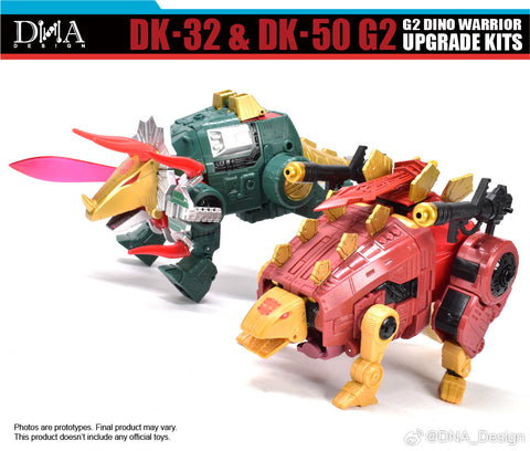 DNA Design DK-32 & DK-50 DK32&DK50 for G2 Dino Warrior (G2 Slag & Snarl) Upgrade Kits
