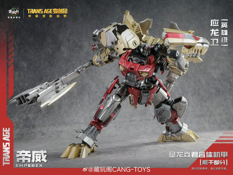【Pre-Order】Cang Toys Cang-Toys TA-HYL006 TAHYL006 Emperex (Grimlock, Volcanicus) Dinobot Combiner Hero Class 20cm / 7.8"