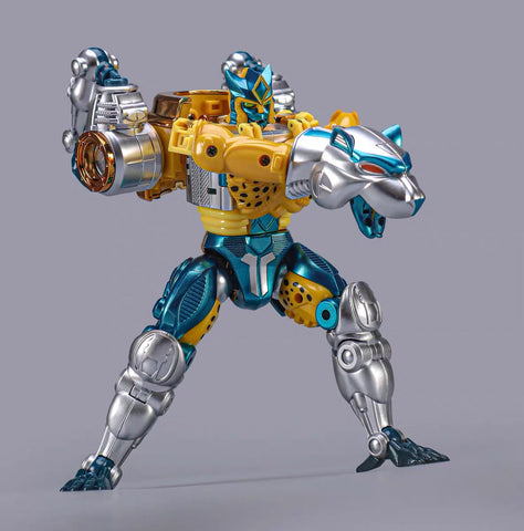 【Pre-Order】Transart TA BWM-03 BWM03 BWM-03M Metal Leopard Commander (BW Beast Wars Transmetal Cheetor ) Metallic Version 18cm / 7"