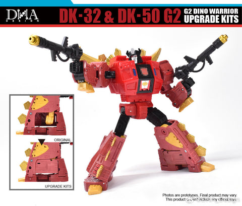 DNA Design DK-32 & DK-50 DK32&DK50 for G2 Dino Warrior (G2 Slag & Snarl) Upgrade Kits
