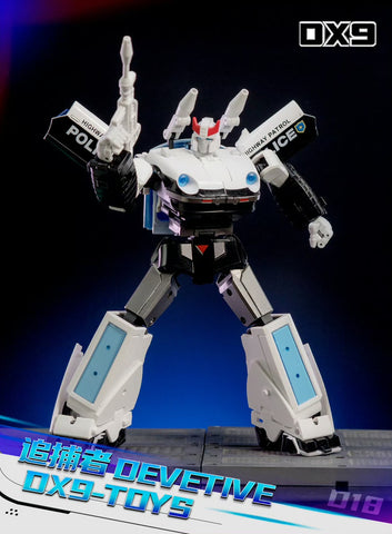 【Pre-Order】DX9 Toys D18 D-18 Devetive (Prowl G1 MP 2.0) 18cm / 7"