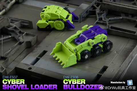 【Pre-Order】Dr.Wu DW-ES07 / ES08 Cyber Shovel Loader / Bulldozer ( Scrapper / Bonecrusher) Devastator Combiner 2 in 1 Set
