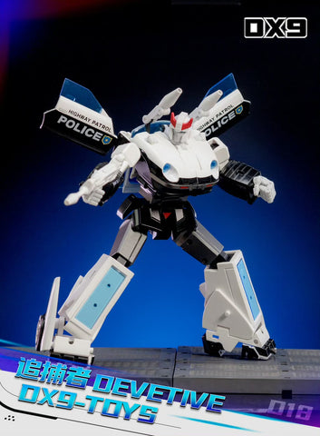 【Pre-Order】DX9 Toys D18 D-18 Devetive (Prowl G1 MP 2.0) 18cm / 7"