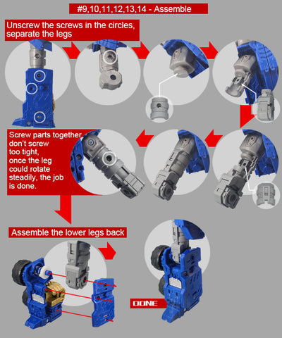 Go Better Studio GX-56 GX56 Gap fillers for Legacy Evolution Commander Armada Universe Optimus Prime Upgrade Kit