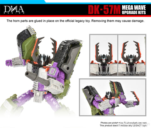 DNA Design DK-57M DK57M Upgrade Kits for Legacy United Armada Universe Megatron / Mega Wave