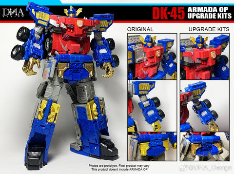 DNA Design DK-45 DK45 Upgrade Kits for Legacy Evolution Armada Universe Optimus Prime