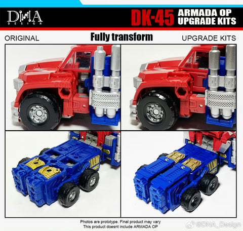 DNA Design DK-45 DK45 Upgrade Kits for Legacy Evolution Armada Universe Optimus Prime