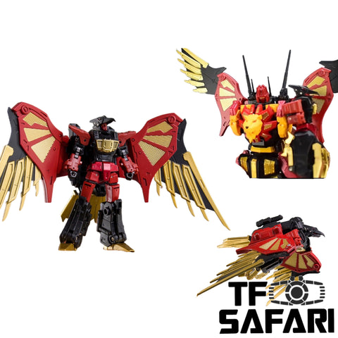 【Incoming】4th Party No Brand NB TV-02 TV02 Deformation Eagle (Predaking Combiner, Divebomb) 10cm / 4"