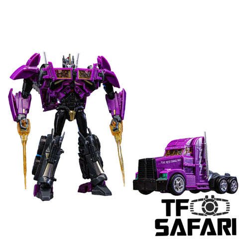 【Pre-Order】APC Toys APC-001SG APC001SG 2.0 Version Attack Prime Mirror Evil ( 1:1 TFP Optimus Prime Voyage Class ) Purple / Shattered Glass Version 17cm / 6.7"