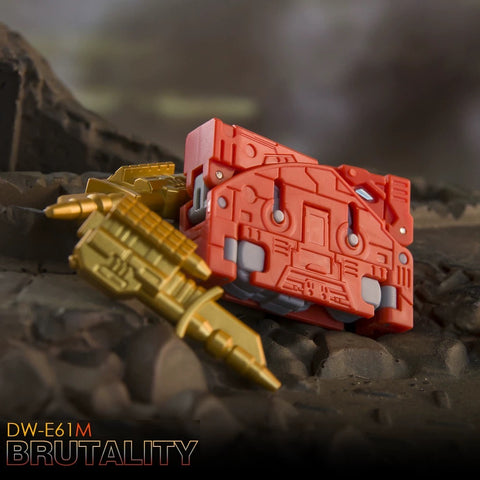 Dr.Wu & Mechanic Studio DW-E61M Brutality & E62M (Slugfest and Overkill, 2 in 1 Mini-Cassette Warriors ) Shattered Glass Version for WFC Siege Soundwave / Blaster Dr Wu