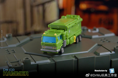 Dr.Wu & Mechanic Studio Extreme Warfare DW-E30M Iron Jack (Wheeljack SG Shattered Glass) / DW-E33 Hammer (Bulkhead)  2 in 1 set 4.5cm