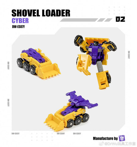 【Pre-Order】Dr.Wu DW-ES03Y / ES04Y / ES05Y / ES06Y / ES07Y / ES08Y Extreme Squad Assembly Cyber (IDW Civil War Devastator) Whole Combiner 6 in 1 pack