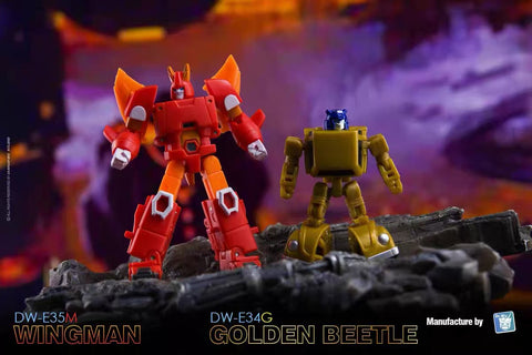Dr.Wu & Mechanic Studio Extreme Warfare 4 Sets DW-E34M Wasp / E35S Wingman (Purple) / E34G Golden Beetle / E35M Wingman (Orange)  2 in 1 set 4.5cm