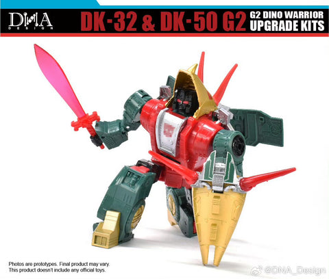 DNA Design DK-32 & DK-50 DK32&DK50 for G2 Dino Warrior (G2 Slag & Snarl) Upgrade Kits