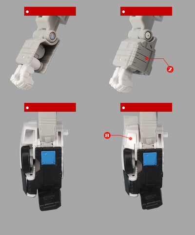 Go Better Studio GX-30C GX30C Upgrade Kit / Gap fillers for  Legacy Velocitron Speedia 500 Collection Deluxe Diaclone Universe Clampdown Upgrade Kit