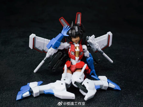 Iron Factory IF G-01 G01 Girls 01 Starwing Starscream Animed Figure（Mecha Girl Starscream) Non Transformable