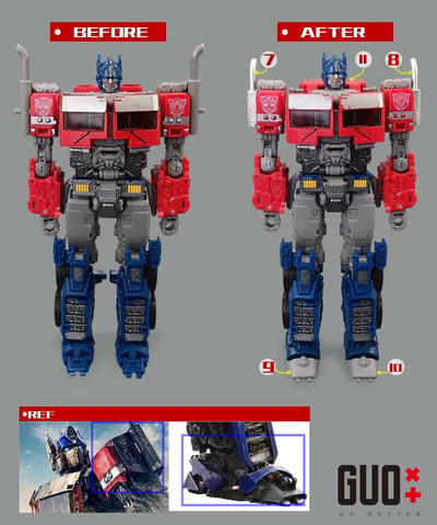 【Incoming】Go Better Studio GX-60 GX60 Gap fillers for Buzzworthy Bumblebee Studio Series SS-102 Optimus Prime Upgrade Kit