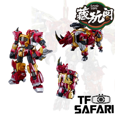 Cang Toys Cang-Toys CT-Chiyou-06 CT06 Hungerhino (Headstrong, Feral Rex) Predaking Combiner 23cm / 9"