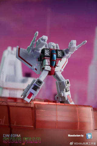 Dr.Wu & Mechanic Studio Extreme Warfare DW-E09M DWE09M Star Fear (Starscream SG White Version ) with cronation kit 6cm / 2.4"