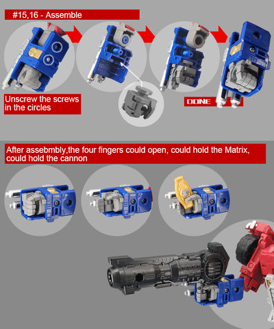 Go Better Studio GX-56 GX56 Gap fillers for Legacy Evolution Commander Armada Universe Optimus Prime Upgrade Kit