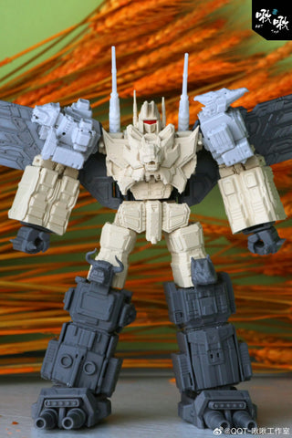 Jiu Jiu Studio QQT-02 QQT02 Rhino / Bison Pack (Headstrong & Tantrum Predaking Combiner) 2 in 1 set  9.5cm / 3.75"