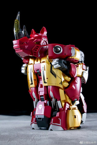 Cang Toys Cang-Toys CT-Chiyou-06 CT06 Hungerhino (Headstrong, Feral Rex) Predaking Combiner 23cm / 9"