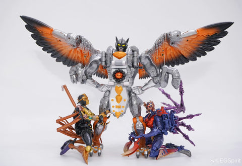 Transart TA BWM-12 BWM12 Wing Wolf Combatant Lightning (BW Beast Wars Maximals Silverbolt) 18.5cm / 7.3"