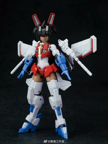 Iron Factory IF G-01 G01 Girls 01 Starwing Starscream Animed Figure（Mecha Girl Starscream) Non Transformable