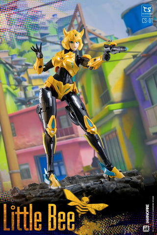 Collection Space CS-01 CS01 Transformable Bishoujo Little Bee (Bumblebee Mecha Girl) 17.5cm / 6.9"