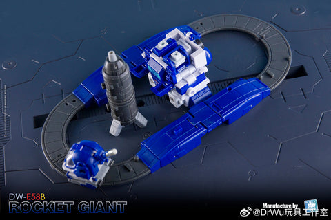 【Pre-Order】Dr.Wu DW-E58B DWE58B Rocket Giant (G1 Omega Supreme / Guardian Robot) Blue Version 9.5cm / 3.8"