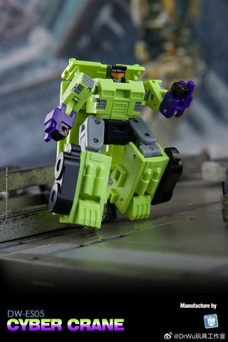 【Pre-Order】Dr.Wu DW-ES05 / ES06 Cyber Crane / Dump Truck ( Hook / Long Haul ) Devastator Combiner 2 in 1 Set