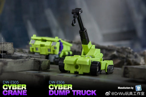 【Pre-Order】Dr.Wu DW-ES05 / ES06 Cyber Crane / Dump Truck ( Hook / Long Haul ) Devastator Combiner 2 in 1 Set