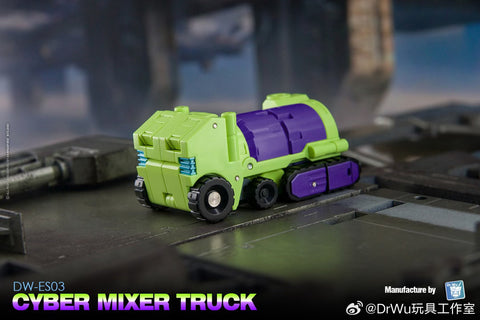 【Pre-Order】Dr.Wu DW-ES03 / ES04 Cyber Mixer Truck / Cyber Excavator (Mixmaster / Scavenger) Devastator Combiner 2 in 1 Set