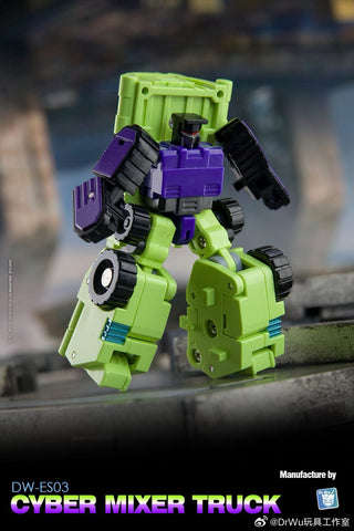 【Pre-Order】Dr.Wu DW-ES03 / ES04 Cyber Mixer Truck / Cyber Excavator (Mixmaster / Scavenger) Devastator Combiner 2 in 1 Set