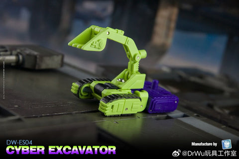 【Pre-Order】Dr.Wu DW-ES03 / ES04 Cyber Mixer Truck / Cyber Excavator (Mixmaster / Scavenger) Devastator Combiner 2 in 1 Set
