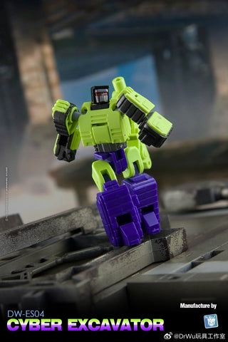 【Pre-Order】Dr.Wu DW-ES03 / ES04 Cyber Mixer Truck / Cyber Excavator (Mixmaster / Scavenger) Devastator Combiner 2 in 1 Set