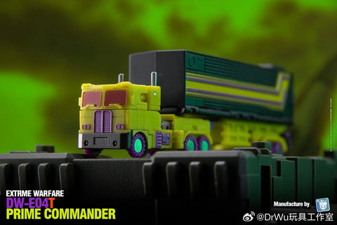 Dr.Wu & Mechanic Studio Extreme Warfare DW-E04T DWE04T Prime Commander (Optimus Prime Toxitron Version)  w/ convoy Legends Class 6cm / 4.6"