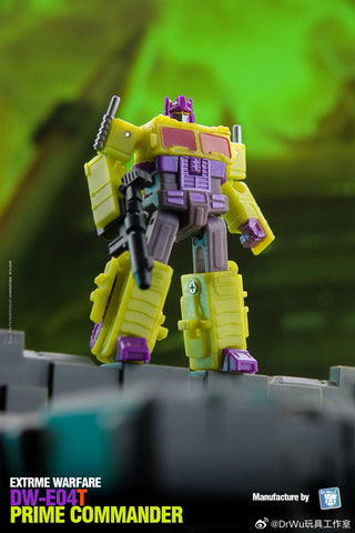 Dr.Wu & Mechanic Studio Extreme Warfare DW-E04T DWE04T Prime Commander (Optimus Prime Toxitron Version)  w/ convoy Legends Class 6cm / 4.6"