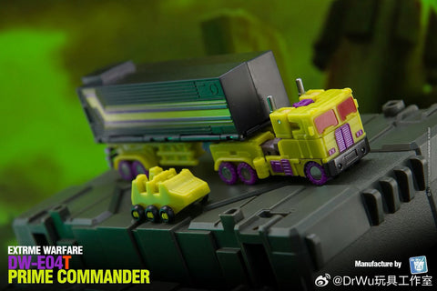 Dr.Wu & Mechanic Studio Extreme Warfare DW-E04T DWE04T Prime Commander (Optimus Prime Toxitron Version)  w/ convoy Legends Class 6cm / 4.6"