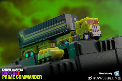 Dr.Wu & Mechanic Studio Extreme Warfare DW-E04T DWE04T Prime Commander (Optimus Prime Toxitron Version)  w/ convoy Legends Class 6cm / 4.6"