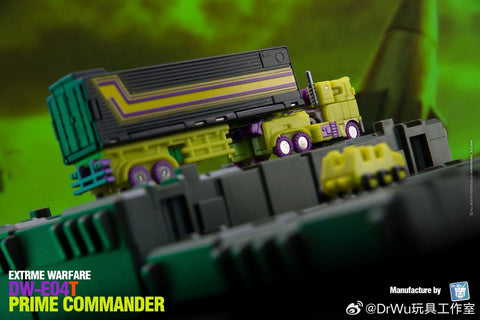 Dr.Wu & Mechanic Studio Extreme Warfare DW-E04T DWE04T Prime Commander (Optimus Prime Toxitron Version)  w/ convoy Legends Class 6cm / 4.6"