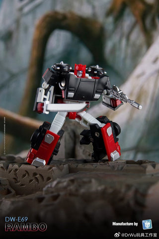 【Incoming】Dr.Wu & Mechanic Studio Extreme Warfare DW-E68 Gangsters (Black Scourge) / DW-E69 Black Rambo (G2 Sideswipe)  2 in 1 set 4.5cm