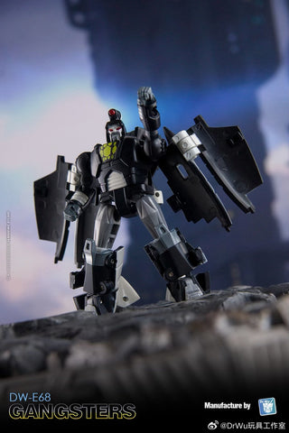 【Incoming】Dr.Wu & Mechanic Studio Extreme Warfare DW-E68 Gangsters (Black Scourge) / DW-E69 Black Rambo (G2 Sideswipe)  2 in 1 set 4.5cm