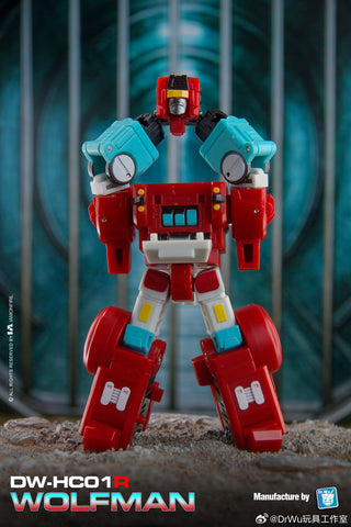 【Pre-Order】Dr.Wu & Mechanic Studio DW-HC01R HC-01R Wolfman (Headmaster Wierdwolf) Red Version 6cm / 2.35"