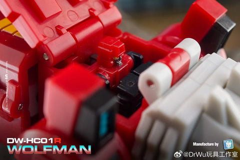 【Pre-Order】Dr.Wu & Mechanic Studio DW-HC01R HC-01R Wolfman (Headmaster Wierdwolf) Red Version 6cm / 2.35"