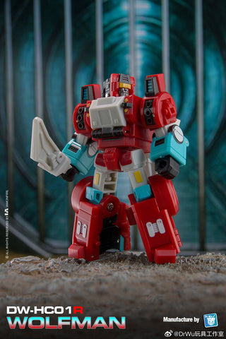 【Pre-Order】Dr.Wu & Mechanic Studio DW-HC01R HC-01R Wolfman (Headmaster Wierdwolf) Red Version 6cm / 2.35"
