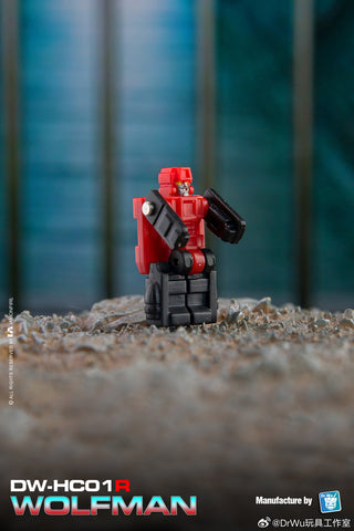 【Pre-Order】Dr.Wu & Mechanic Studio DW-HC01R HC-01R Wolfman (Headmaster Wierdwolf) Red Version 6cm / 2.35"