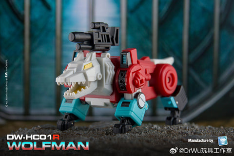 【Pre-Order】Dr.Wu & Mechanic Studio DW-HC01R HC-01R Wolfman (Headmaster Wierdwolf) Red Version 6cm / 2.35"